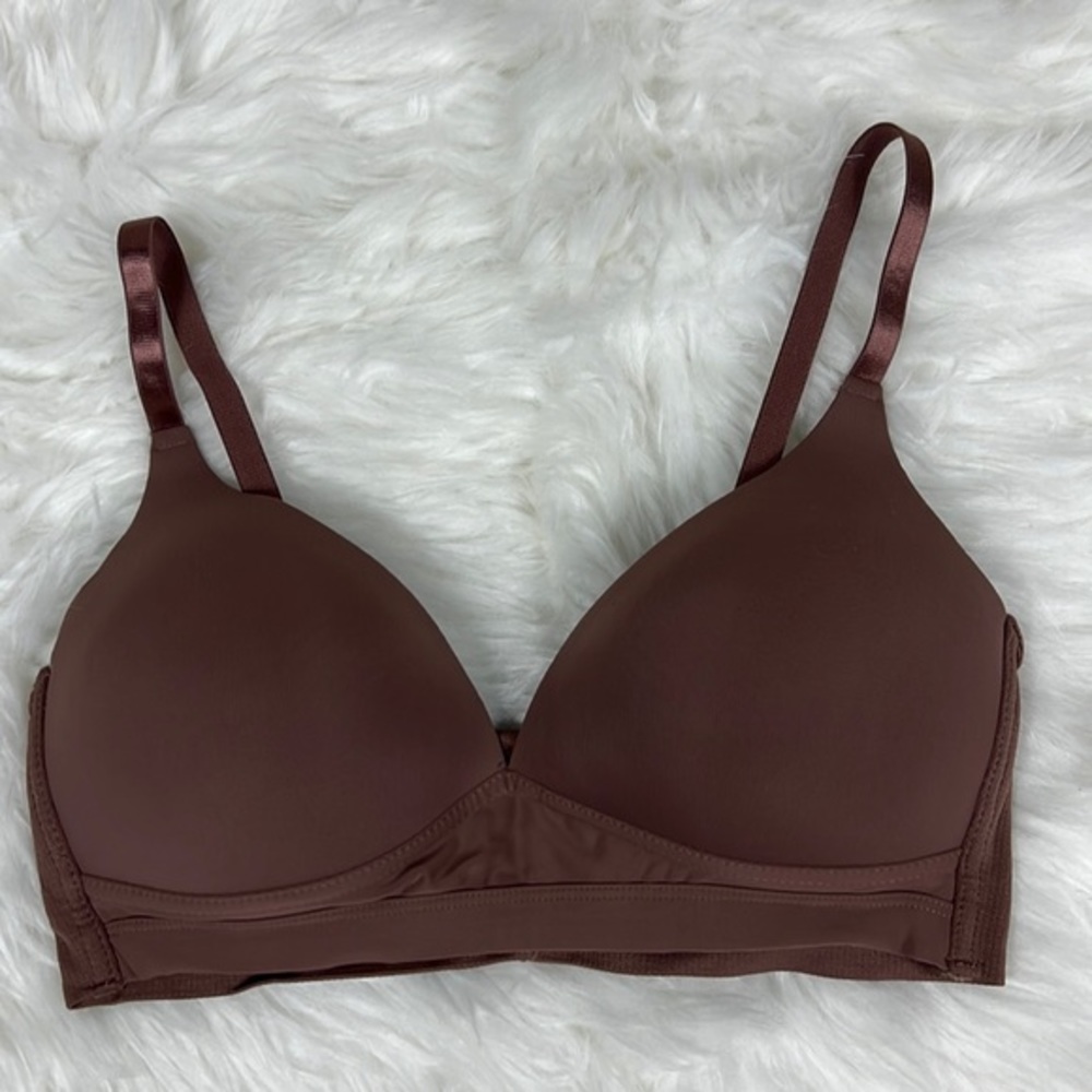 Strm Line Brown Wireless Bra